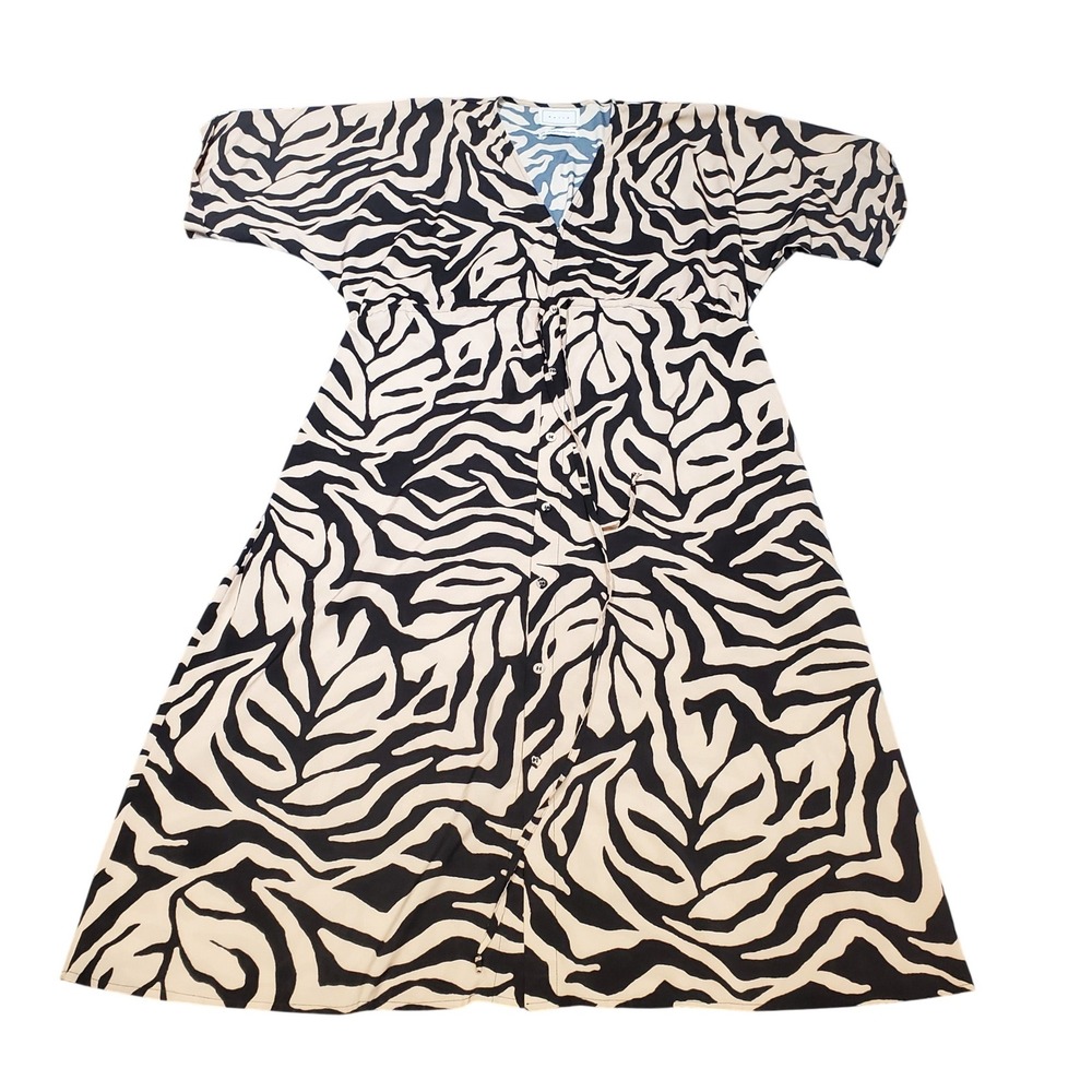 BAIIA Cecile Kaftan Dress Valencia Animal Print XXLâ Eco-Luxe Sustainable Resort